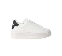 Scarpe Gaelle Addict Sneakers Casual Donna Pelle Bianco/Nero
