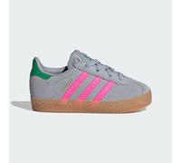 Scarpe Gazelle pratiche con lacci elasticizzati per bambini e bambine Halo Silver / Lucid Pink / Green 26 1/2