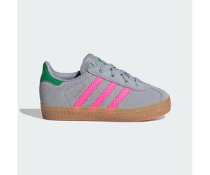 Scarpe Gazelle pratiche con lacci elasticizzati per bambini e bambine Halo Silver / Lucid Pink / Green 24
