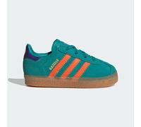 Scarpe Gazelle pratiche con lacci elasticizzati per bambini e bambine Pure Teal / Impact Orange / Collegiate Purple 23