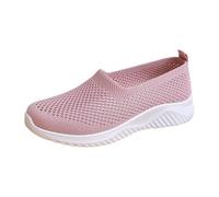 Scarpe Ginnastica Donna Scarpe comode per Camminare Modello con Dettaglio Decorativo Lavorazione raffinata Adatto giornate lavorative e uscite nel Tempo Libero(Rosa37)