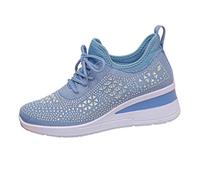Scarpe Ginnastica Donna Sneakers Donna Informale Memory Foam Scarpe Eleganti Campus Primavera Outdoor Sneaker Comode Basse Shoes Shoes for Women Cielo Blu 36