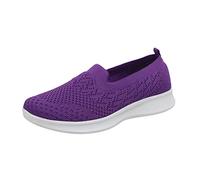 Scarpe Ginnastica Ortopediche Donna Casual Sneakers Donna Estive Leggere Senza Lacci Barefoot Sneakers Slip On Comode Scarpe con Zeppa Traspiranti Eleganti Pianta Larga Antiscivolo (39, Viola)