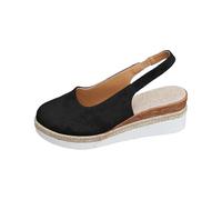 Scarpe Gioiello Sandali Zeppa Donna Estive Sandali estivi da donna con tacco a spillo e punta avvolta con fibbia laterale casual e alla modello Ciabatte Estive Eleganti Sandalo (Black 39)
