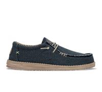 HEY DUDE vegan WALLY Braided blu notte Uomo sneakers cotone bio estive traspiranti leggere - Colore: Blu, Taglia: 42