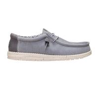 Scarpe HeyDude Slip on Mocassino Wally Stretch Canvas 40700 1XA Grigio