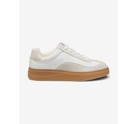 HUGO Sneakers low-top con profili in pelle scamosciata - Style Lyzz_Tenn_bpsd, 50552700 Bianco 37