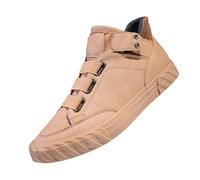 Scarpe impermeabili da uomo UK, scarpe morbide in tinta unita traspiranti con fondo piatto scarpe sportive casual comode stivali slip on middle top per il tempo libero scarpe leggere antiscivolo