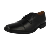 Clarks Tilden Cap Mens Black Leather, 8.5