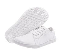 Scarpe in pelle da donna e uomo, con lacci, basse, in pelle, leggere, traspiranti, da lavoro, antiscivolo, con zeppa piatta, ortopediche, per camminare, correre, allenamento, casual, palestra, guida