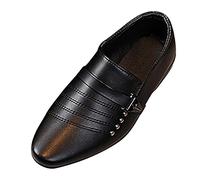 Scarpe in pelle per bambini in stile studente con nota inglese per il tempo libero, vestibilità comoda per tutti i giorni e la scuola