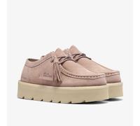 Scarpe in pelle scamosciata, suola con zeppa, MEARE WALLA Rosa 37