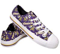 Scarpe In Tela Con Stampa Ripetuta Minnesota Vikings Da Donna