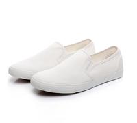 Scarpe in tela da uomo bianche leggere scarpe da passeggio per la primavera e l'estate, per il tempo libero, scarpe da ginnastica per uomo, tinta unita, per il tempo libero, scarpe da ginnastica,