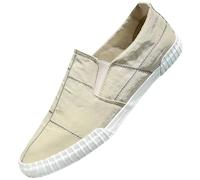 Scarpe in tela da uomo, traspiranti, per il tempo libero, con suola piatta, per il tempo libero, leggere, comode, classiche, per attività all'aperto, fitness, scarpe da ginnastica, cachi, 43 EU