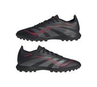 adidas Predator League Turf Football Boots, Scarpe da Calcio Unisex-Adulto, Core Black/Grey Four/Lucid Red, 44 EU