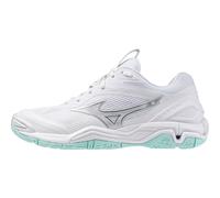 Scarpe da donna per badminton/squash Mizuno Wave Stealth 6 - white/blue tint - Bianco (39)