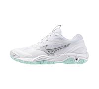 Scarpe da donna per badminton/squash Mizuno Wave Stealth 6 - white/blue tint - Bianco (39)