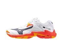 Scarpe indoor da uomo Mizuno Wave Lightning Z8 White/Fiery Coral 2/Citrus EUR 45
