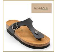 Scarpe Infradito Sandali Da Donna Nere Grunland Sughero Anatomiche Mare Estive