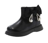 Scarpe invernali 36 Water Proof Flat Keep Warm Snow Boots Comfort Shoes Scarpe per bambini 34 (nero, 28 Toddler)