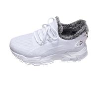 Scarpe invernali calde da donna, imbottite, antiscivolo, per attività all'aria aperta, per l'autunno, alla caviglia, leggere, con lacci, e, 40 EU