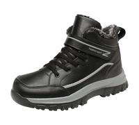 Scarpe invernali da donna, foderate, antiscivolo, invernali, con calda imbottitura, impermeabili, per attività all'aria aperta, Nero , 36 EU