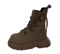 Scarpe invernali da donna, impermeabili, calde, morbide, comode, con suola spessa, antiscivolo, da lavoro, da pesca, per attività all'aria aperta, grigio., 40 EU