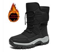 Scarpe invernali da uomo di marca Stivali da uomo impermeabili Caldi stivali da neve in peluche per coppia Stivali da trekking antiscivolo per esterni Stivaletti da lavoro da uomo