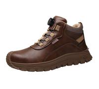 Scarpe invernali da uomo primaverili e autunnali alte taglie grandi, per attività all'aria aperta, da laboratorio, anti-puntura, non slipweight Wear da lavoro, colore blu 45, marrone, 40 EU