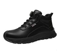 Scarpe invernali da uomo primaverili e autunnali alte taglie grandi, per attività all'aria aperta, da laboratorio, anti-puntura, non slipweight Wear da lavoro, colore blu 45, Nero , 40 EU