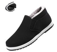 Scarpe Invernali da Uomo, Spesse e morbide, Slip-on, Scarpe for Arti Marziali, Tai Chi e Kung Fu, comode Scarpe da Passeggio for Uomo(43 EU)