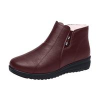 Scarpe Invernali Donna Eleganti Lavoro Scarpe Da Neve Casual Foderato Caldo Stivali Caviglia Antiscivolo Comode Pelliccia Stivaletti Trekking Imbottiti Morbidi Ankle Boot Sportiva Leggere Scarponcino