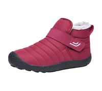 Scarpe Invernali Donna Impermeabili Stivali Texani Donna Estivi Fashion in Pelle Antiscivolo Laterale E Lacci Motivo Stampato a Stivali Texani Stivaletti da Scarponi Neve