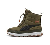 Scarpe invernali PUMA Evolve per ragazzi, Scarpe, Olive/Nero/Arancione Glo, 37.5 37.5