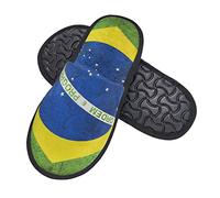 Scarpe Inverno Peluche Brasil Flag Of Brazil Ciabatte Invernali Confortevole Inverno Peluche Ciabatte Traspiranti Pantofole Uomo Per Donne, Uomini, Spa L