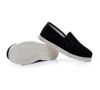 Scarpe Kung Fu con Suola in Cotone, Scarpe Arti Marziali Tai Chi, Pantofole per Tai Chi, Pantofole Chiuse, Cinese Tradizionale di Pechino Scarpe Kung Fu Tai Chi,Unisex Nero (Numeric_36)