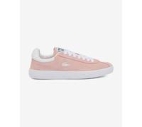 Scarpe Lacoste Baseshot Suede Logo rosa bianco donna - 39