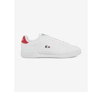 Scarpe Lacoste Carnaby Cup Leather bianco puro rosso - 45