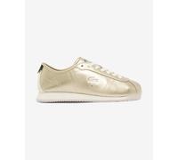 Scarpe Lacoste Club-Low Metallic Leather oro bianco donna - 38