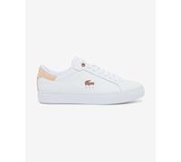 Scarpe Lacoste Powercourt Leather bianco rosa chiaro donna - 40.5