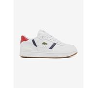 Scarpe Lacoste T-Clip Set Leather bianco blu marino rosso - 47