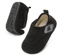 Scarpe leggere e calde in pelliccia larga per bambini ragazze e ragazzi, scarpe morbide con suola in gomma confortevole per camminare dentro e fuori casa in autunno e inverno EUR22-23,EUR24-25,EUR26-2