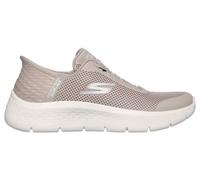 Scarpe lifestyle skechers slip ins go walk flex grand entry beige da donna