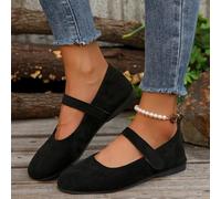 Scarpe Mary Jane da Donna, Eleganti, Casual, estive, da Donna, con Plateau Spesso, Eleganti, Tinta Unita, Tacco Spesso, comode, Versatili, Scarpe da Lavoro for la Scuola(Black,36)
