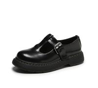 Scarpe Mary Jane Donna Scarpe Oxford da Esterno con Cinturino a T,Nero,38