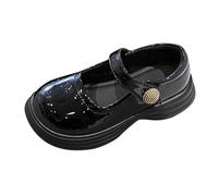 Scarpe Mary Jane per neonate in pelle morbida e piatta antiscivolo, con cinturino a punta chiusa alla caviglia, scarpe da ginnastica per la prima passeggiata, scarpe da sposa leggere e comode, casual