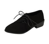Scarpe Mary Jane retrò Donna con Punta Affilata, Lacci e Tacco Grosso Basso, Calzature Eleganti e Comode per Relax e Appuntamenti, Stile Vintage Moderno/A