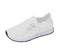 Scarpe Memory Foam da Ginnastica da Donna Scarpe per Camminare Donna Sneakers 2023 Nuove Casual in Tessuto Fly Weaving,Colore Solido,per L'Europa E Gli Stati Uniti Comodo Sneakers Casual All'Aperto