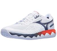 Scarpe Mizuno Wave Enforce Tour 2 Bianco/Blu/Arancione Uomo - TERRA BATTUTA
